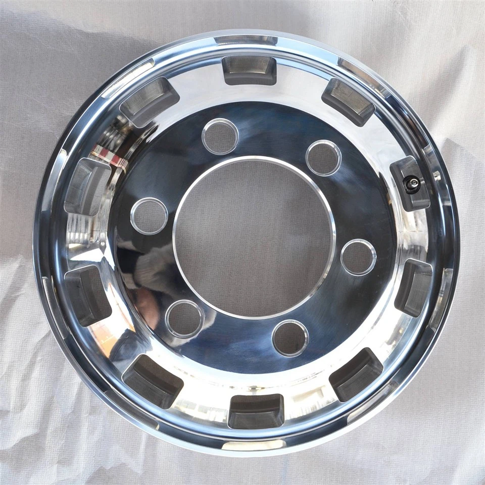 17.5*6.0 Inch Forged 6 Lug Truck Wheels Alloy Square 10 Air Hole Rims