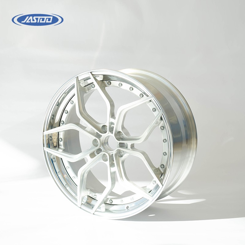 Forged 2 Piece Brushed Car Wheels For Audi R8